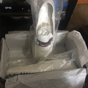 Used All White Gucci Classic Loafers Sz 14